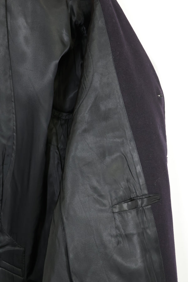 1950年代美国海军呢子大衣，二手，略有虫蛀痕迹