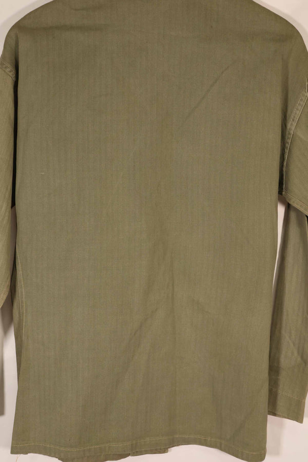 実物　1940年代　アメリカ海兵隊　USMC　M41 HBTユーティリティジャケット　退色あり　ポケット欠損