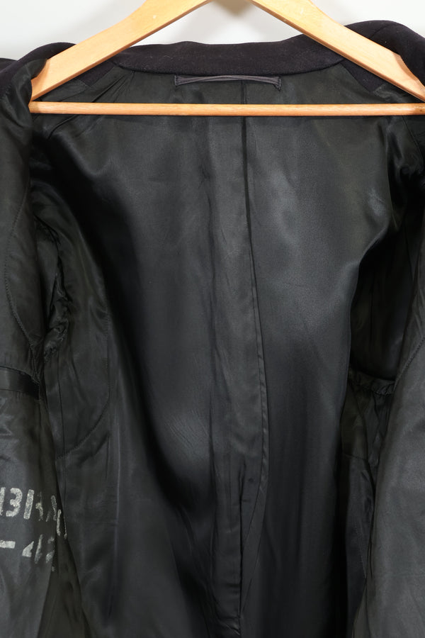 1950年代美国海军呢子大衣，二手，略有虫蛀痕迹