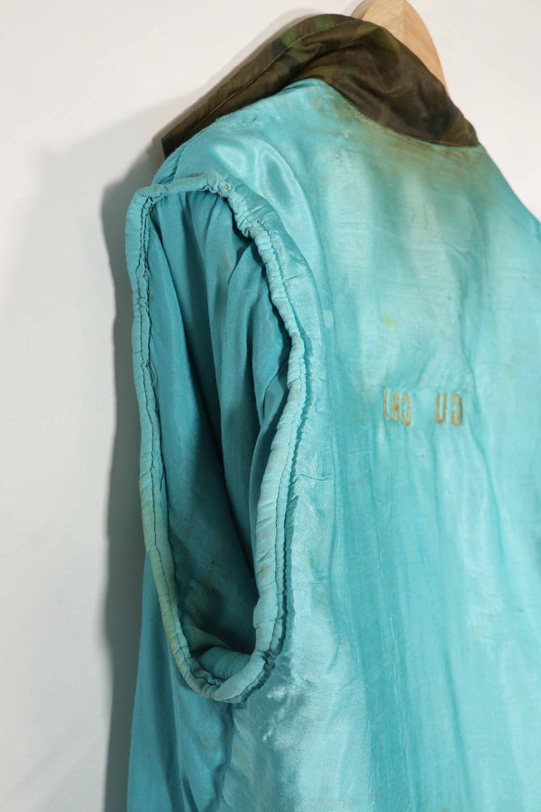 実物　米軍ポンチョライナー製　ツアージャケット　1970-1971 TAY NINH CU CHI