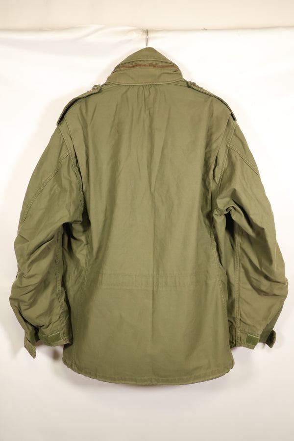 1974 Contract M-S M65 Field Jacket, 3rd Model, Used, Faded, With Patches
