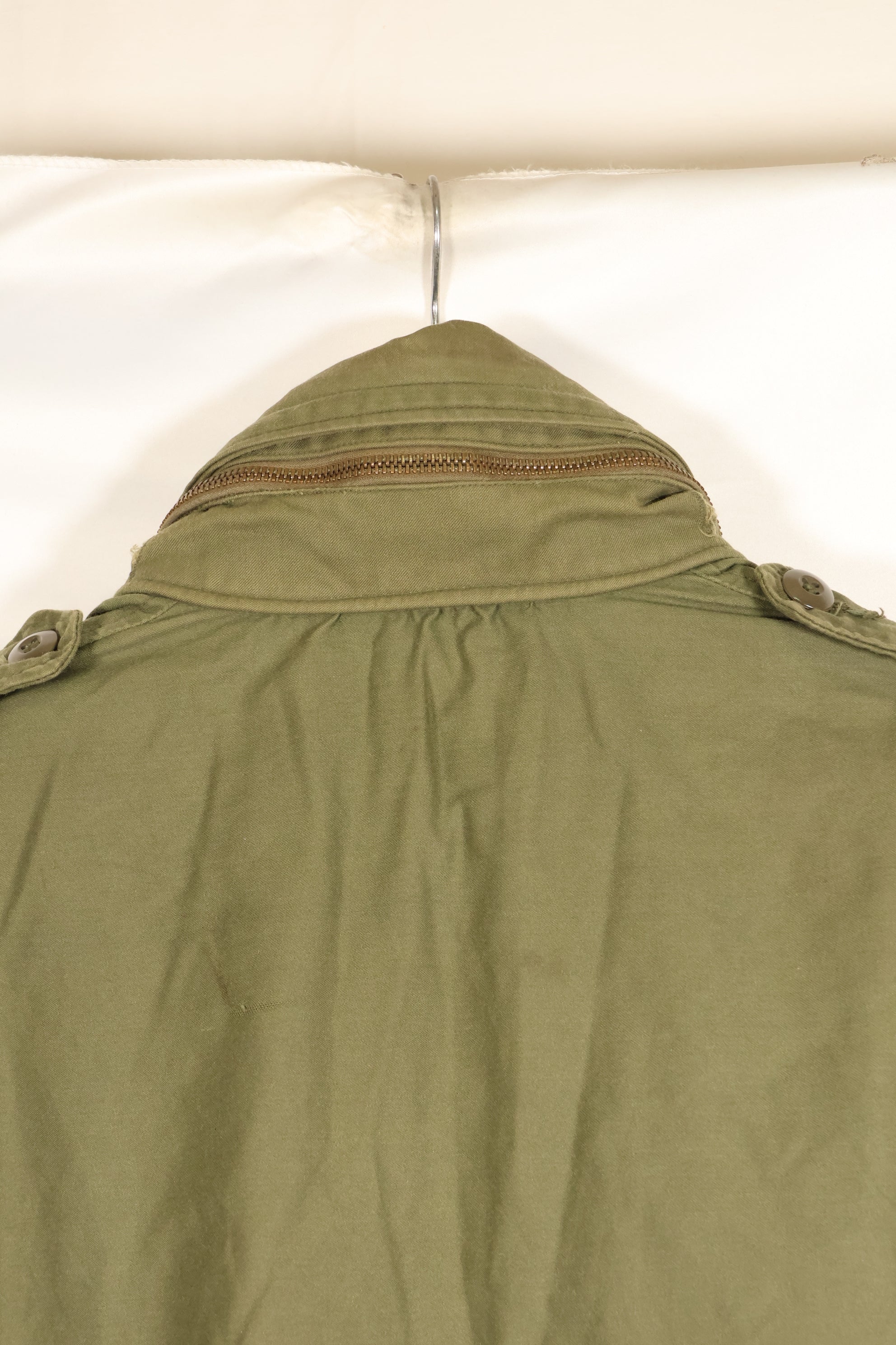 1974 Contract M-S M65 Field Jacket, 3rd Model, Used, Faded, With Patches
