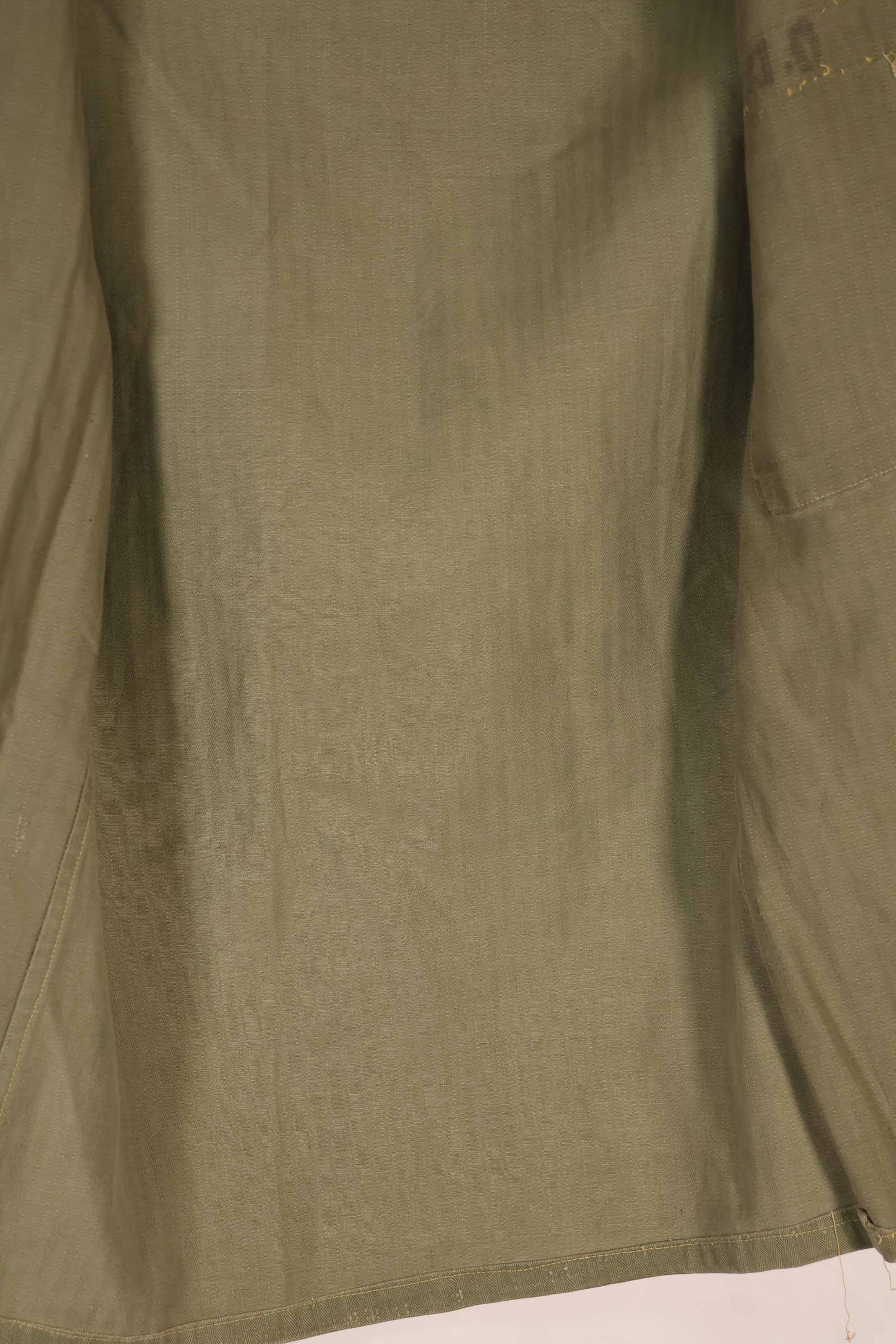 実物　1940年代　アメリカ海兵隊　USMC　M41 HBTユーティリティジャケット　退色あり　ポケット欠損