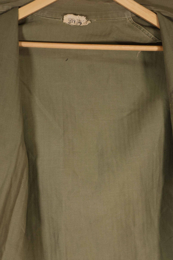 実物　1940年代　アメリカ海兵隊　USMC　M41 HBTユーティリティジャケット　退色あり　ポケット欠損