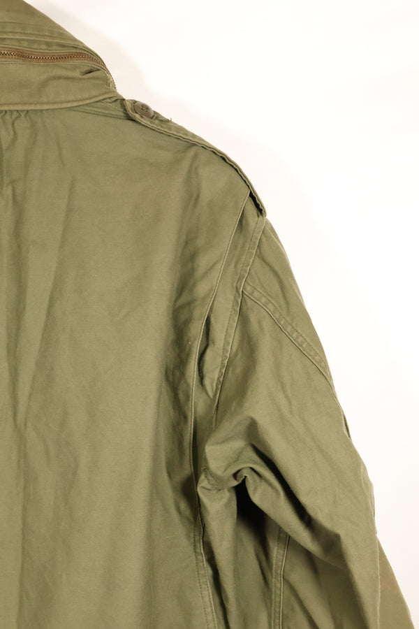 1974 Contract M-S M65 Field Jacket, 3rd Model, Used, Faded, With Patches