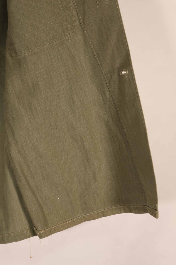 実物　1940年代　アメリカ海兵隊　USMC　M41 HBTユーティリティジャケット　退色あり　ポケット欠損