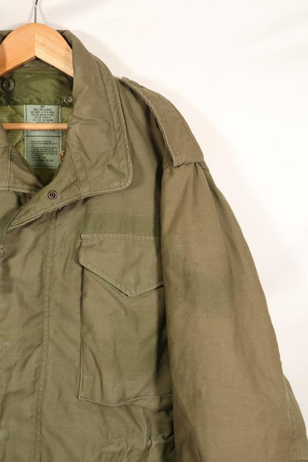 1980s Lot: M-S Set: M65 Field Jacket (3rd Model) with Liner, Used