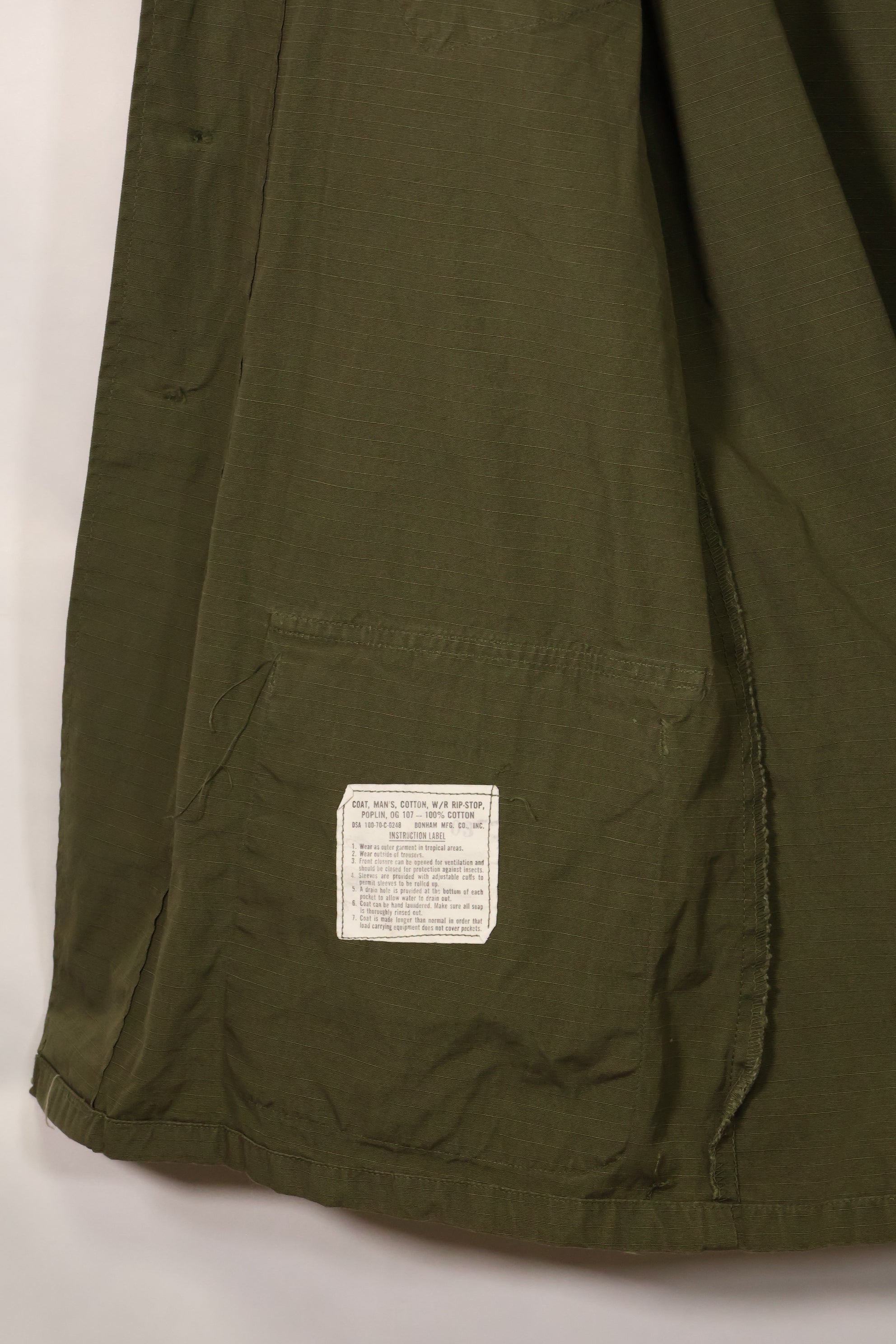 1970年契約　4th Model ジャングルファティーグ　ジャケット　M-L　ほぼ未使用品