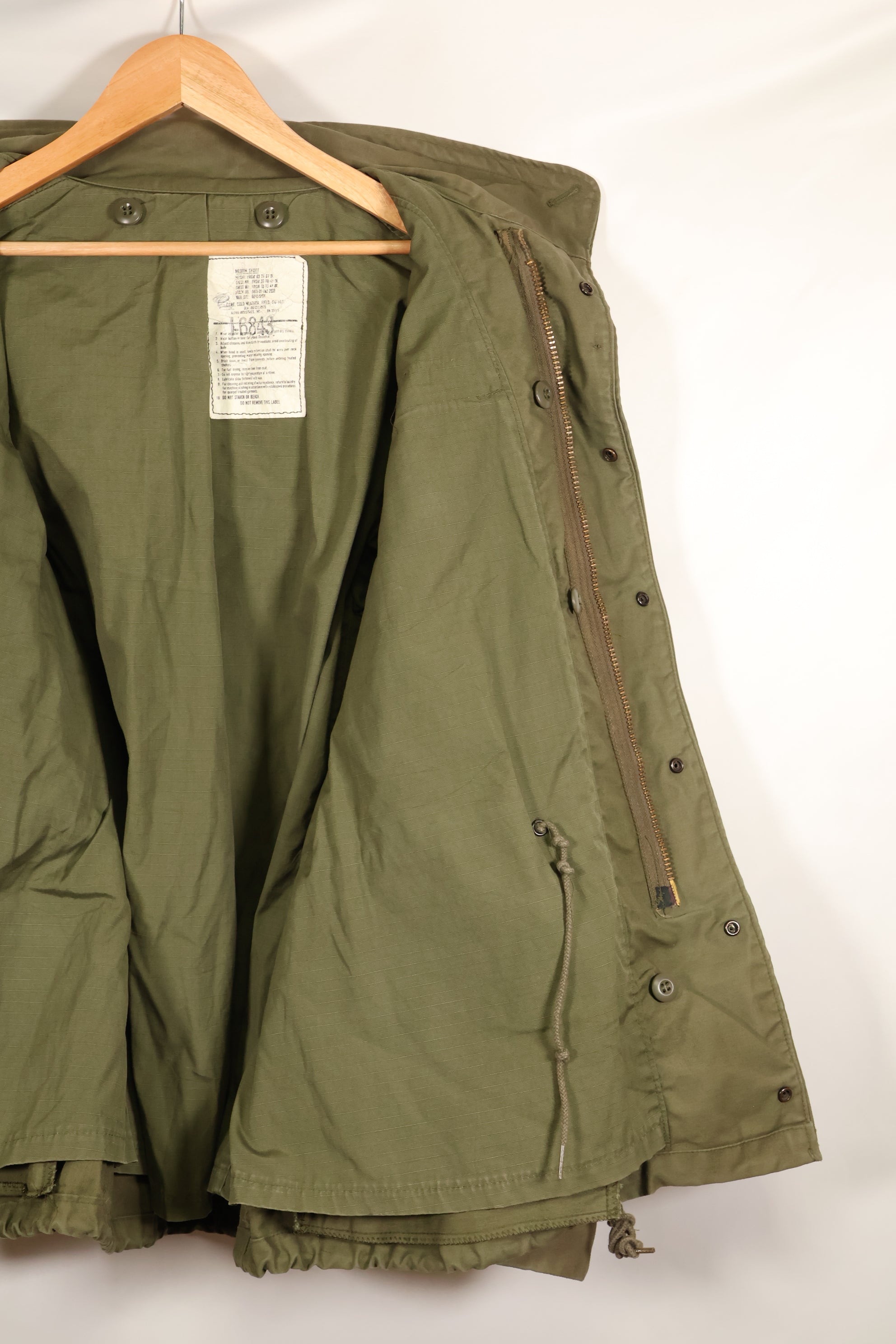 1980s Lot: M-S Set: M65 Field Jacket (3rd Model) with Liner, Used