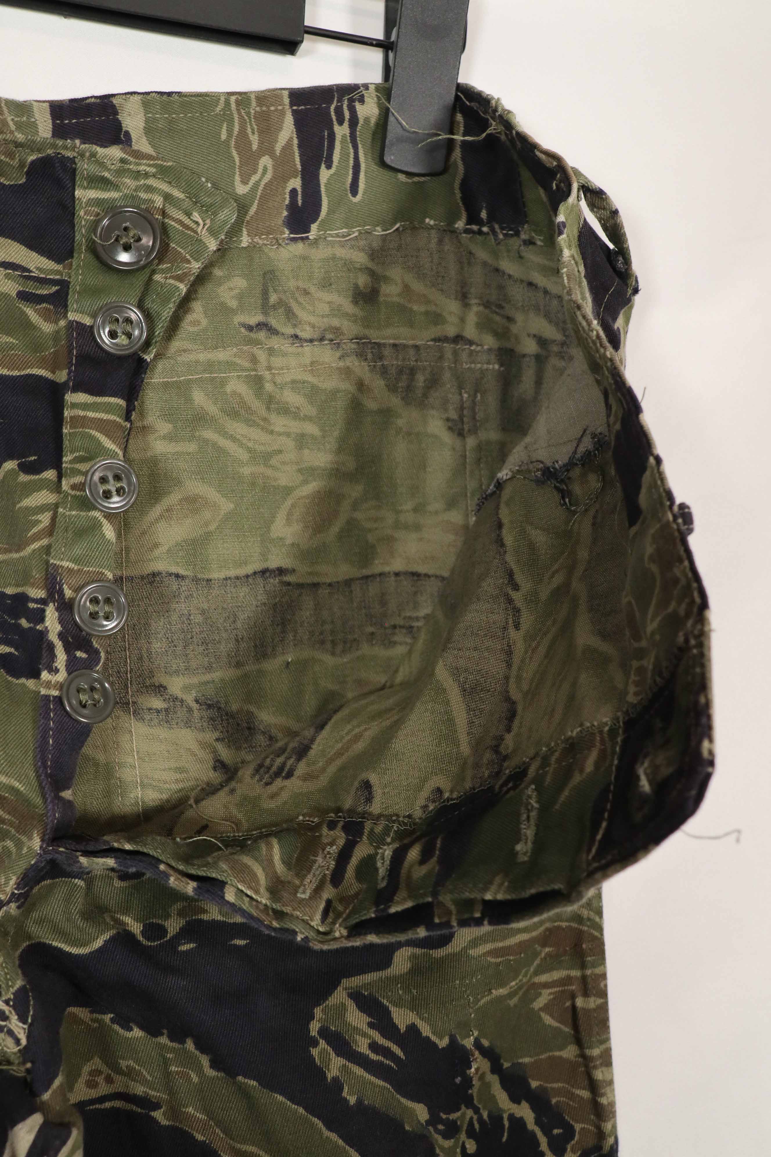 実物　クラシックパターン　タイガーストライプ　パンツ　改造あり