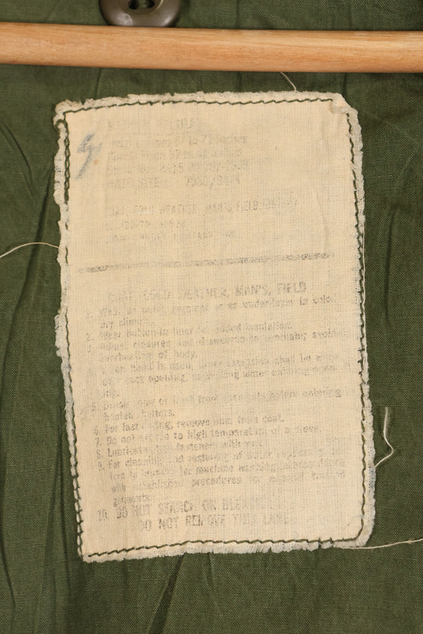 1970s Lot, Estimated M-R, 3rd Model M65 Field Jacket, Shows Heavy Wear, Used
