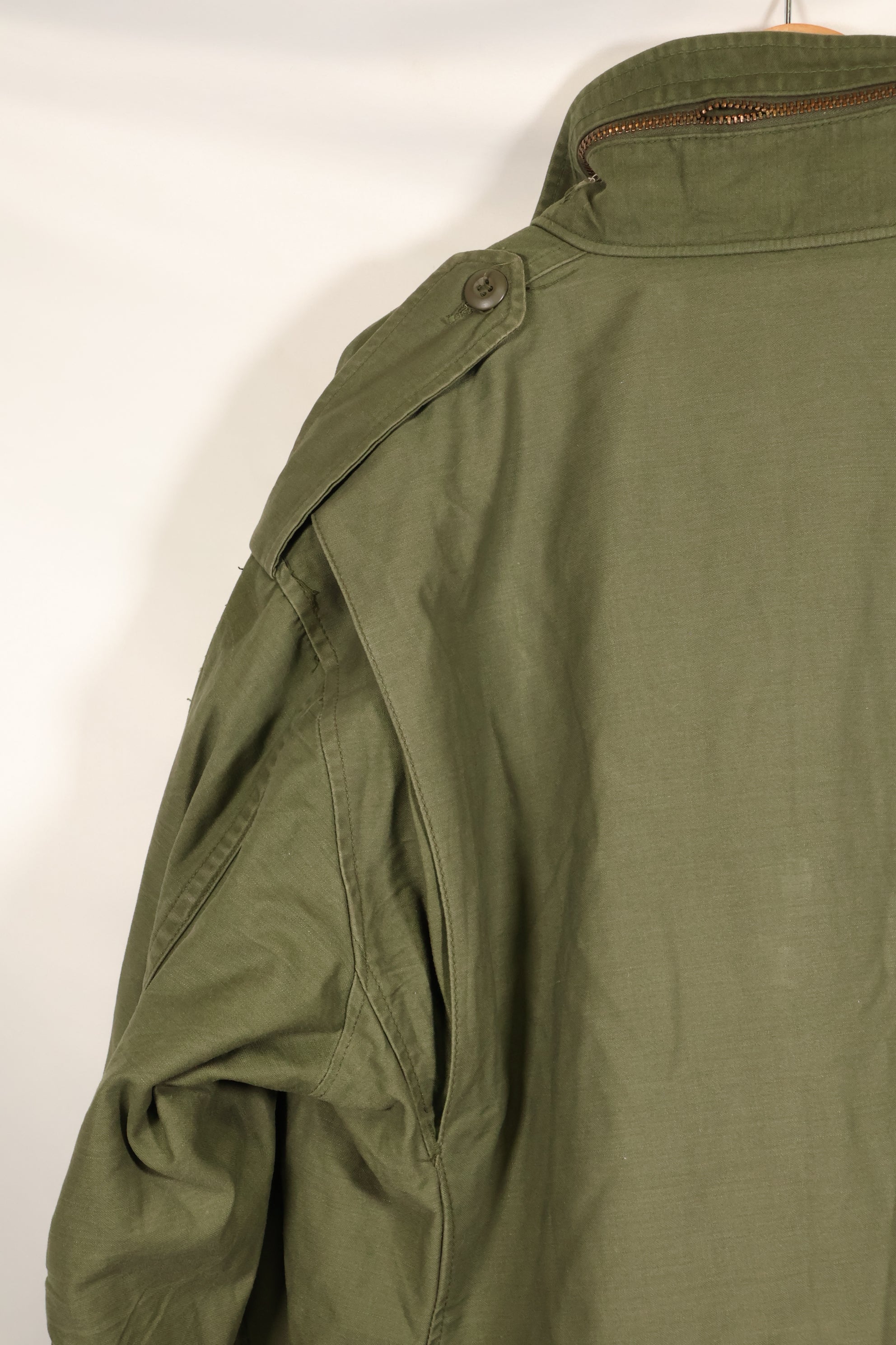 1970s Lot, Estimated M-R, 3rd Model M65 Field Jacket, Shows Heavy Wear, Used