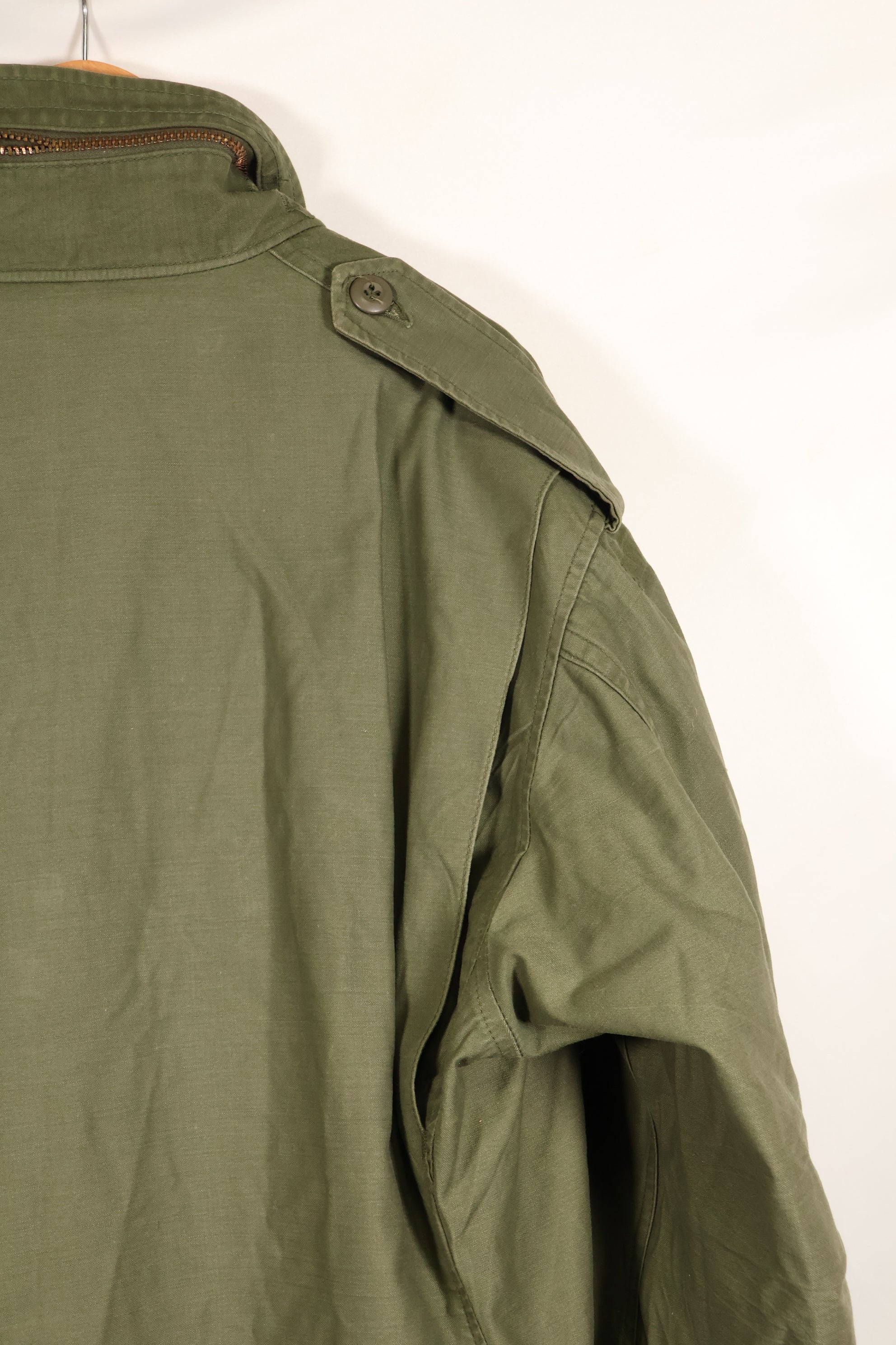 1970s Lot, Estimated M-R, 3rd Model M65 Field Jacket, Shows Heavy Wear, Used
