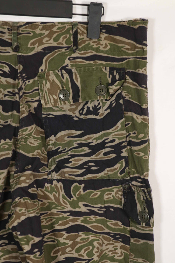 実物　レイトウォーパターン　タイガーストライプ　パンツ　ライトウェイト生地　A-L　中古品