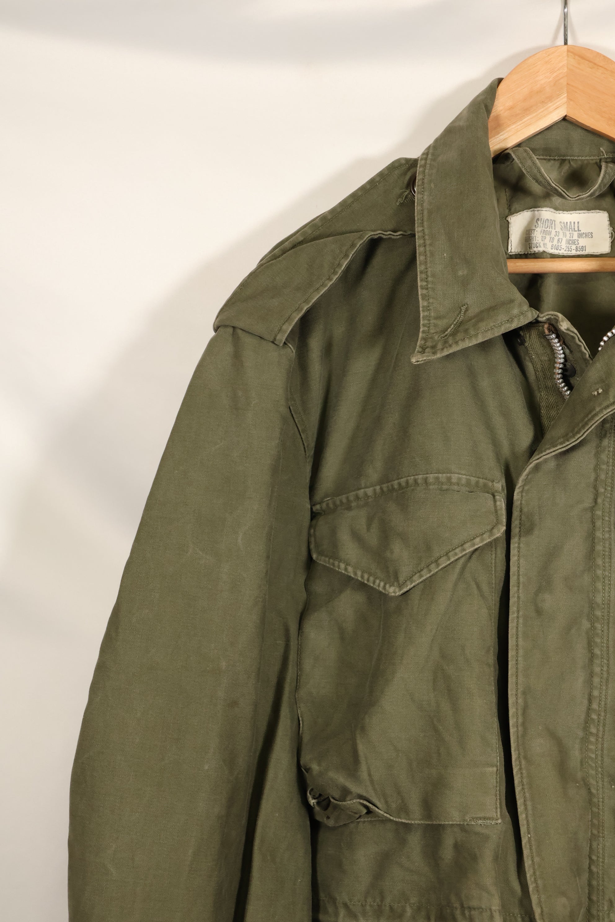 1957年契約　S-S　アメリカ軍　M51 フォールドジャケット　ライナーなし　褪色あり　中古品