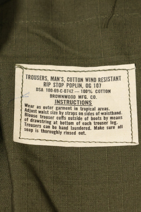 1969年製 デッドストック　4th Model ジャングルファティーグ パンツ　S-L 未使用品