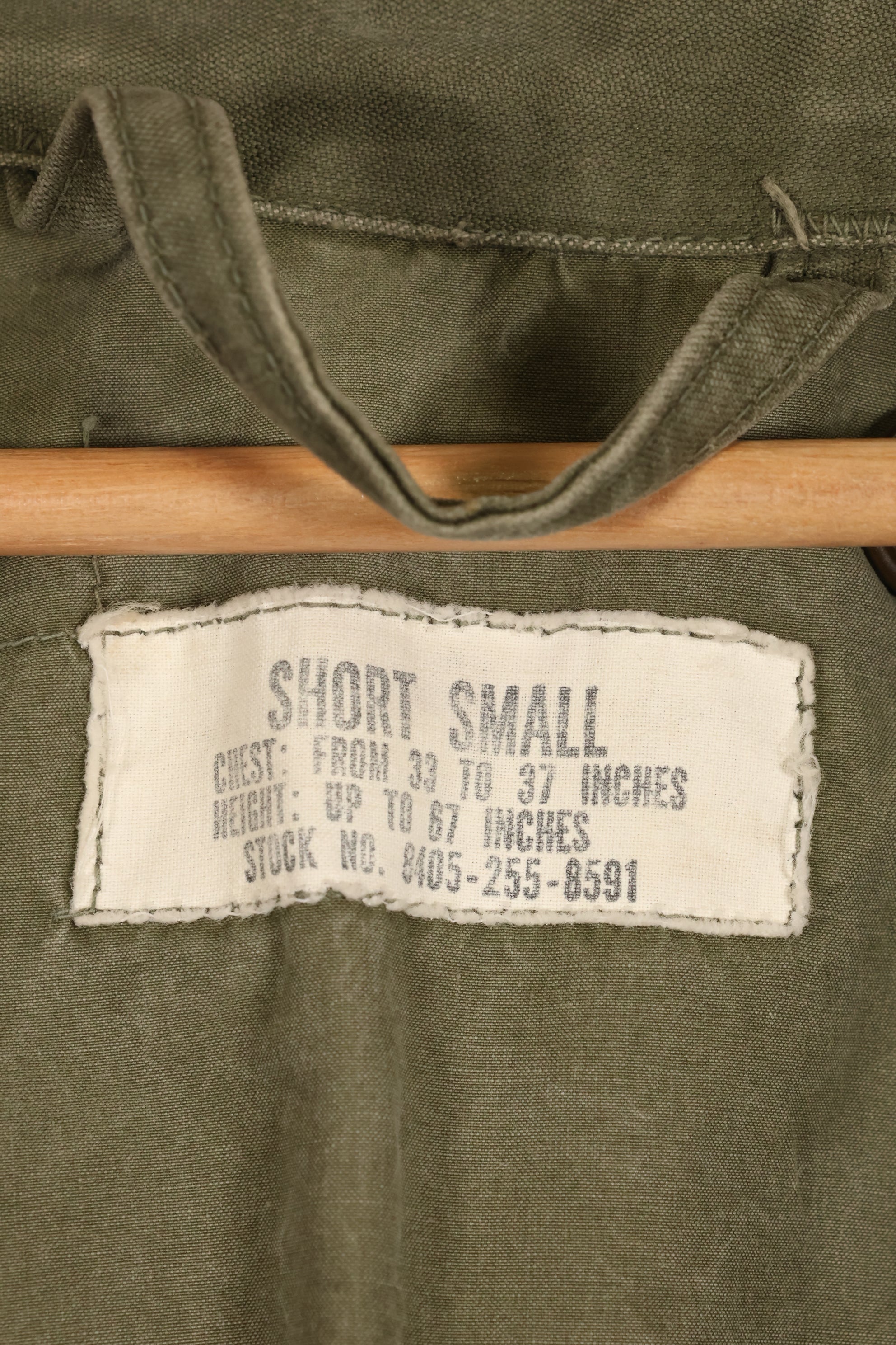 1957年契約　S-S　アメリカ軍　M51 フォールドジャケット　ライナーなし　褪色あり　中古品