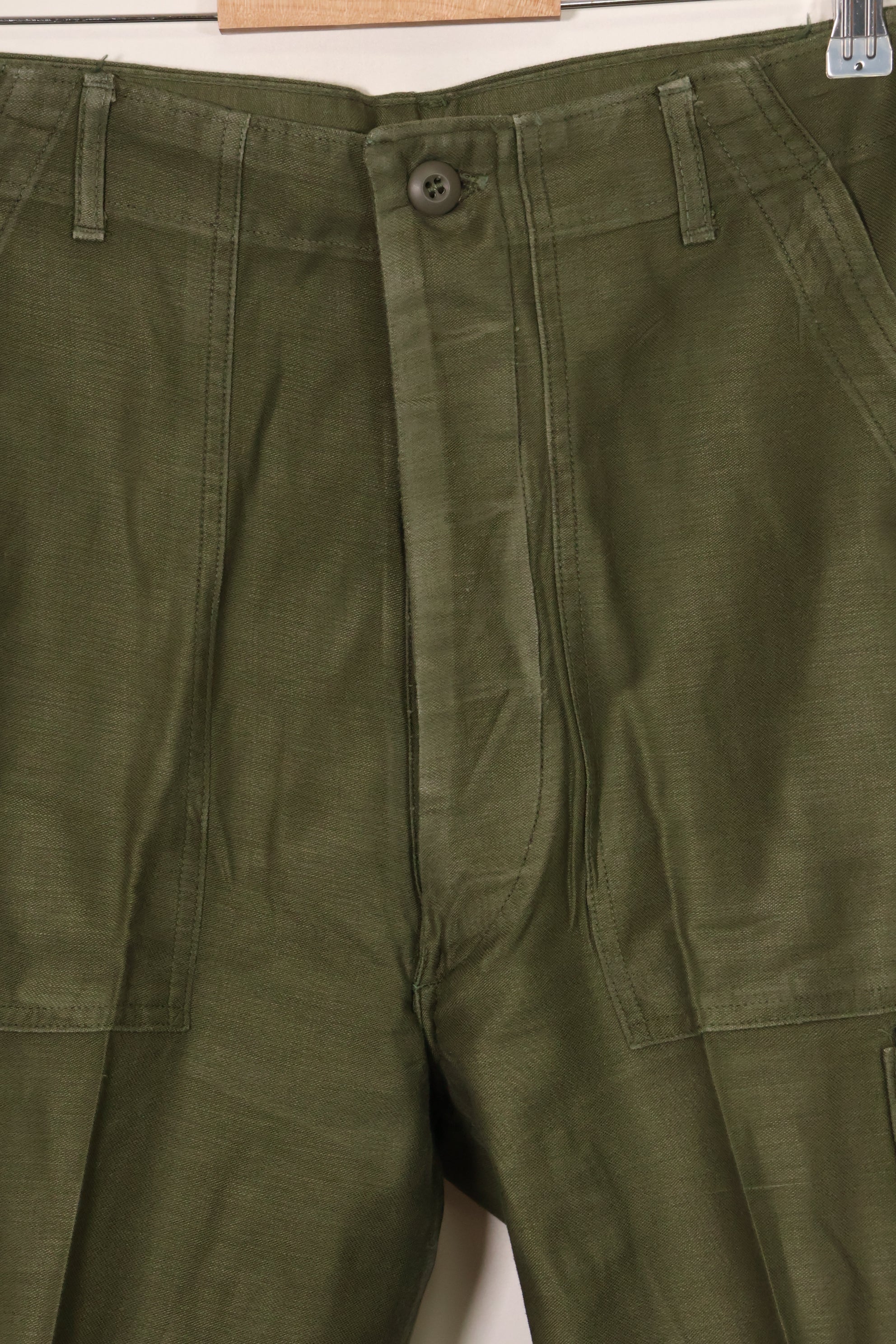 1960年代ロット　OG-107 ベイカーパンツ　カーゴポケット改造　元特殊部隊隊員　中古品　F