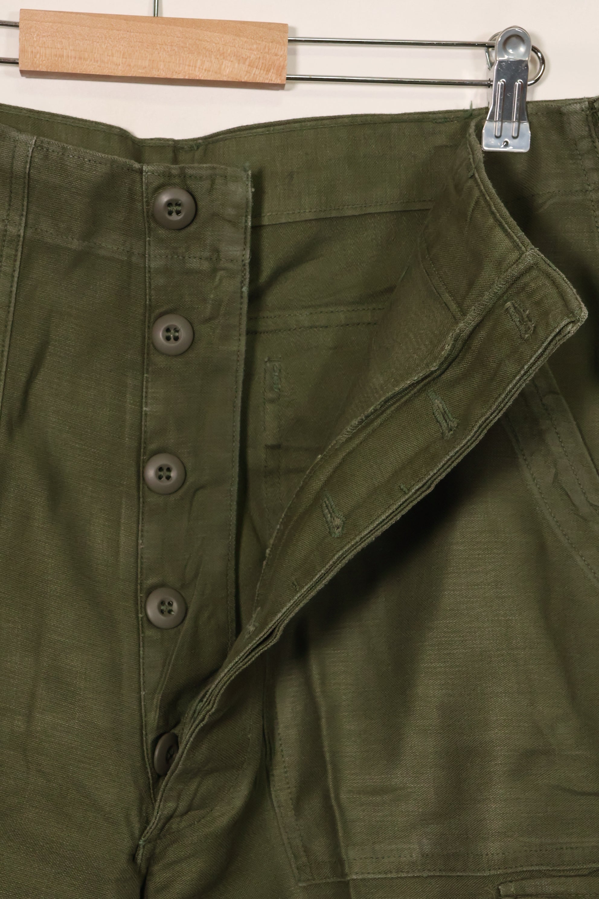 1960年代ロット　OG-107 ベイカーパンツ　カーゴポケット改造　元特殊部隊隊員　中古品　F