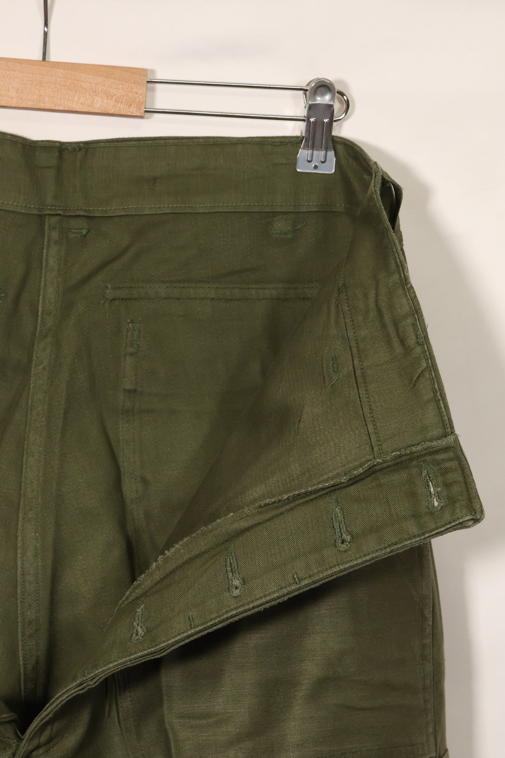 1960年代ロット　OG-107 ベイカーパンツ　カーゴポケット改造　元特殊部隊隊員　中古品　F