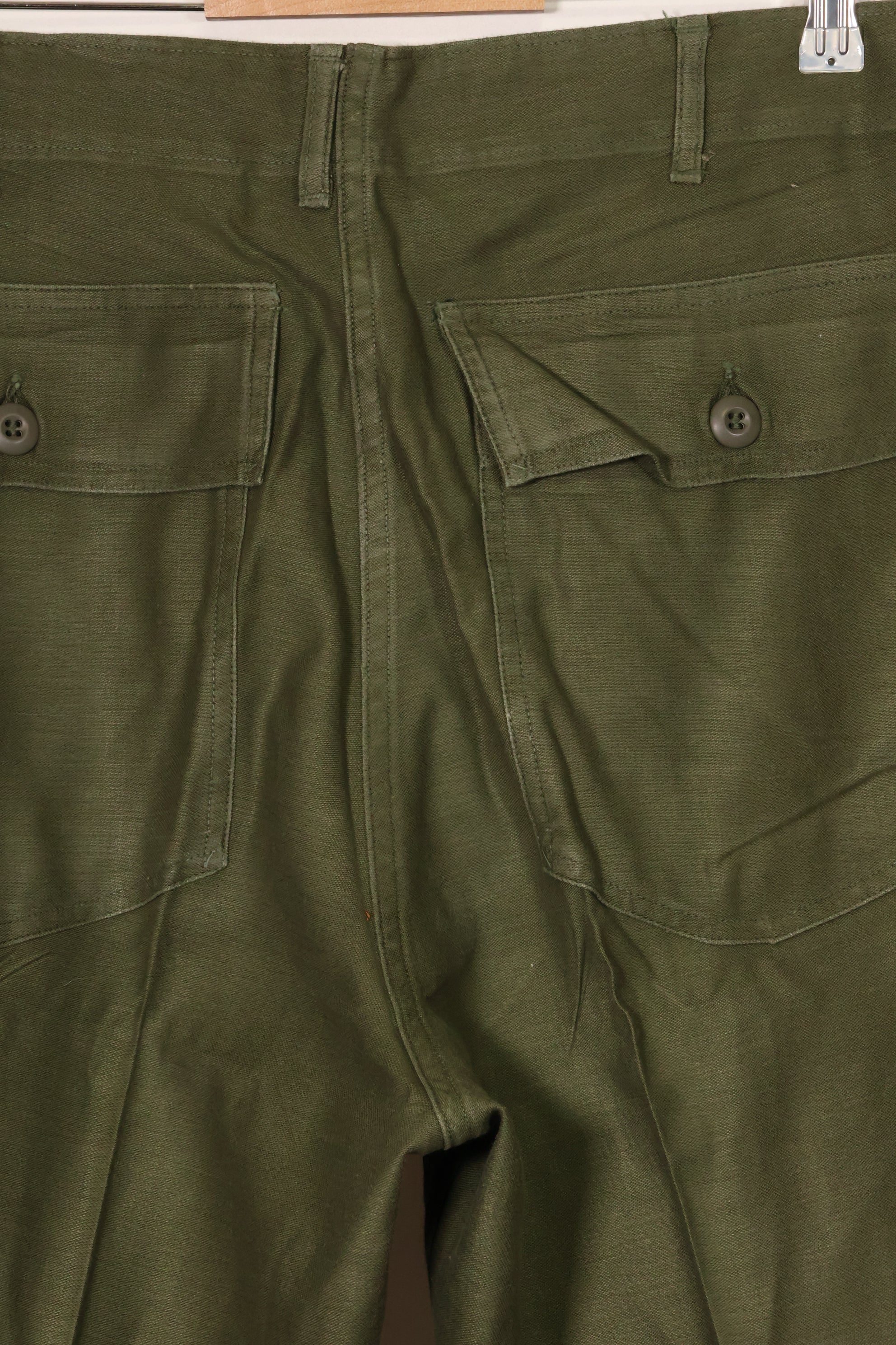 1960年代ロット　OG-107 ベイカーパンツ　カーゴポケット改造　元特殊部隊隊員　中古品　F
