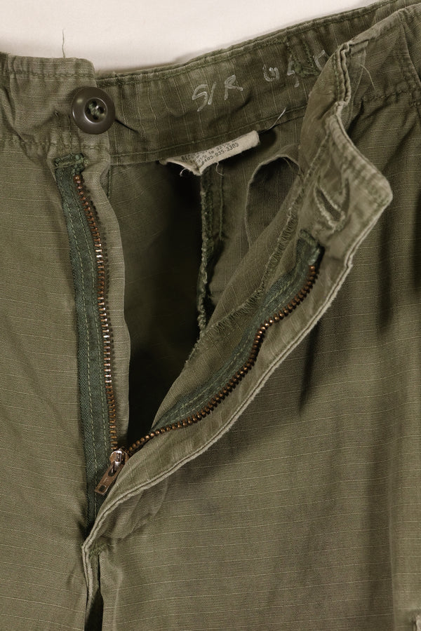 1969年頃　S-Rサイズ　4th Model ジャングルファティーグ　パンツ　中古品　映画会社放出  C