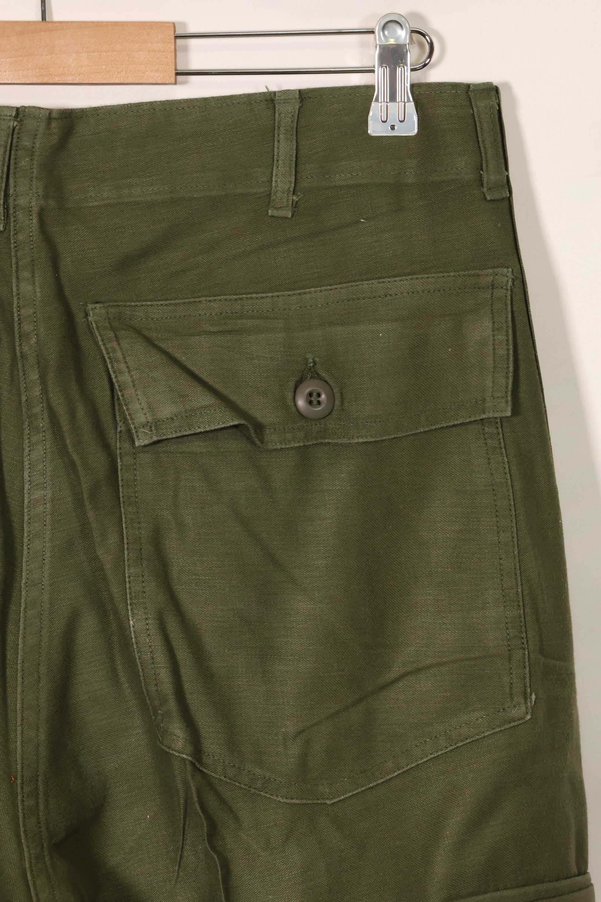 1960年代ロット　OG-107 ベイカーパンツ　カーゴポケット改造　元特殊部隊隊員　中古品　F