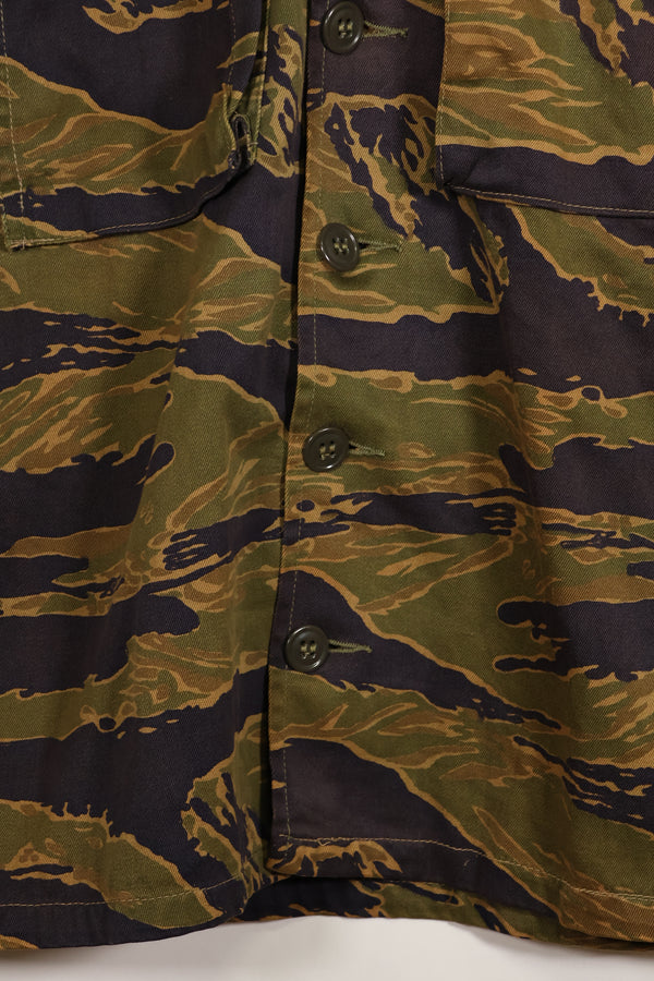 実物　A-M　タイガーストライプ　シャツ　ゴールドタイガー派生パターン　状態良い