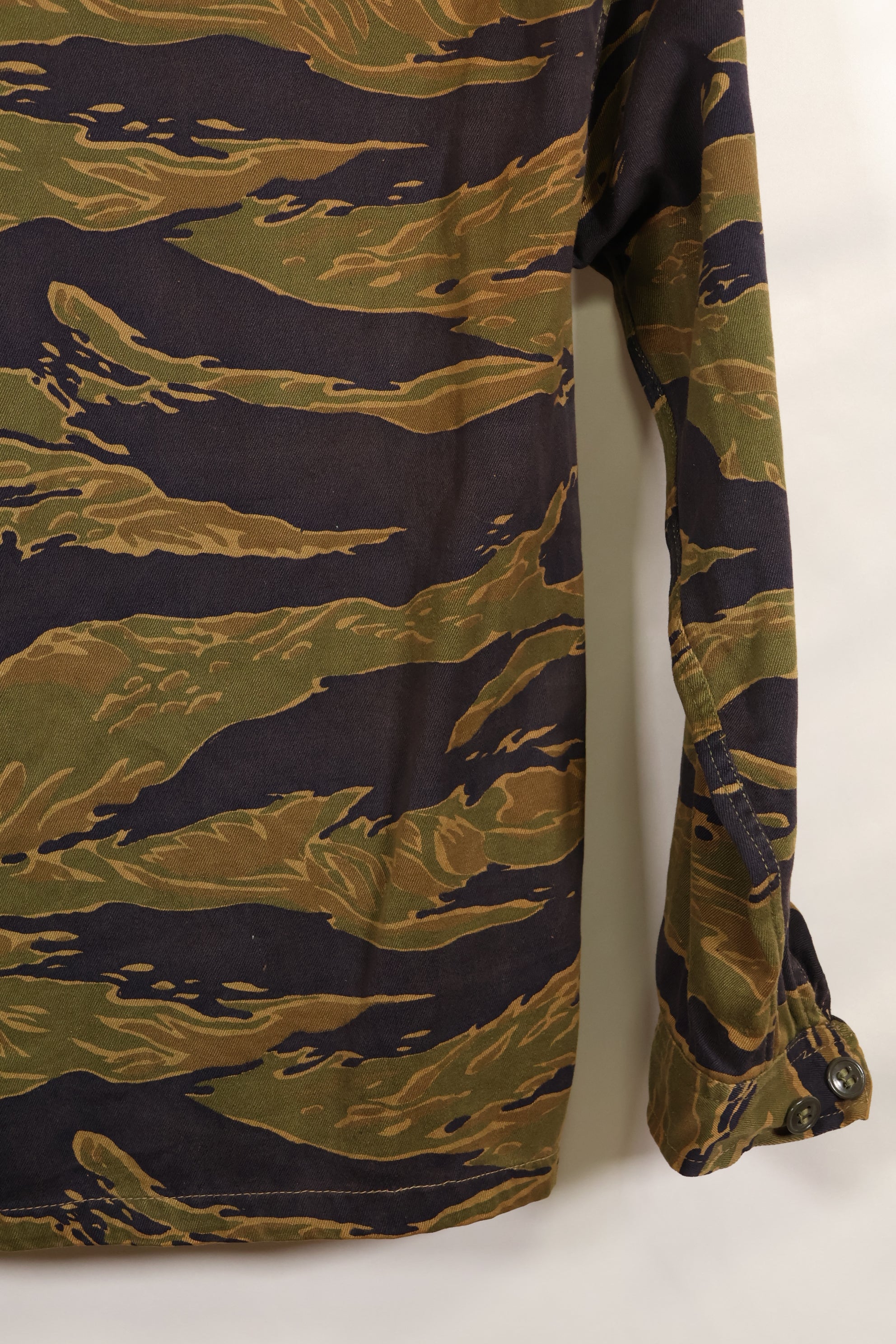 実物　A-M　タイガーストライプ　シャツ　ゴールドタイガー派生パターン　状態良い