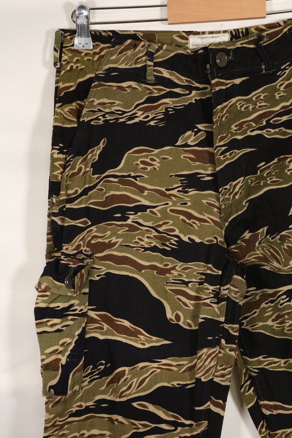 1960年代中頃　初期　ゴールドタイガーストライプ　パンツ　S-Rサイズ　USカット　状態良い