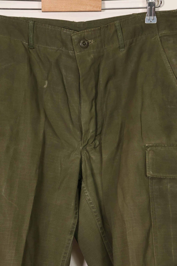 1969年契約　4th Model リップストップ　ジャングルファティーグ　パンツ　M-R　中古品