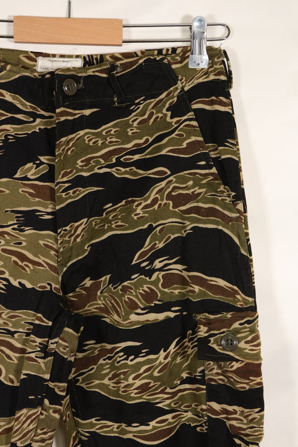 1960年代中頃　初期　ゴールドタイガーストライプ　パンツ　S-Rサイズ　USカット　状態良い