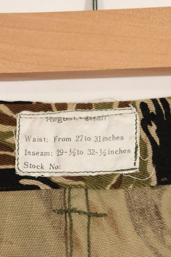 1960年代中頃　初期　ゴールドタイガーストライプ　パンツ　S-Rサイズ　USカット　状態良い
