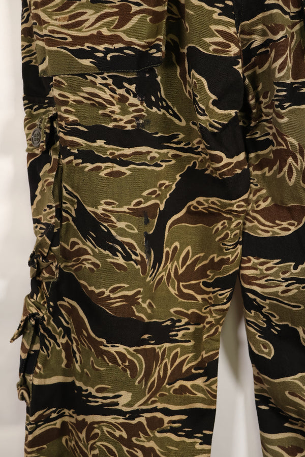 1960年代中頃　初期　ゴールドタイガーストライプ　パンツ　S-Rサイズ　USカット　状態良い