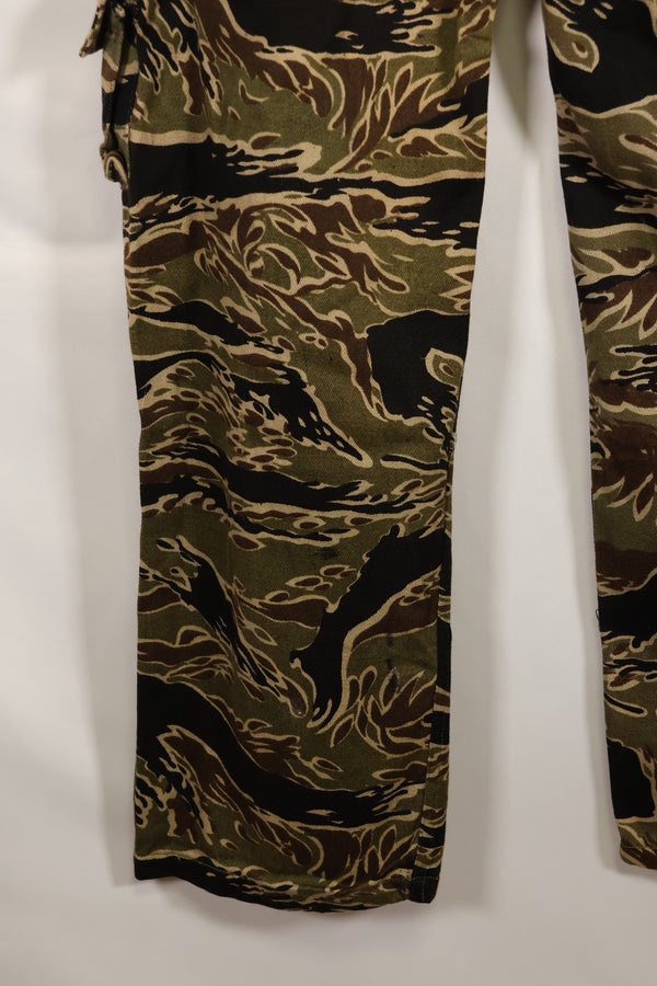 1960年代中頃　初期　ゴールドタイガーストライプ　パンツ　S-Rサイズ　USカット　状態良い