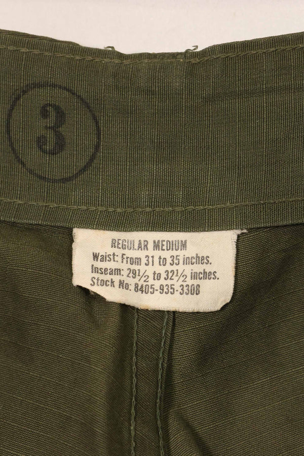 1969年契約　4th Model リップストップ　ジャングルファティーグ　パンツ　M-R　中古品