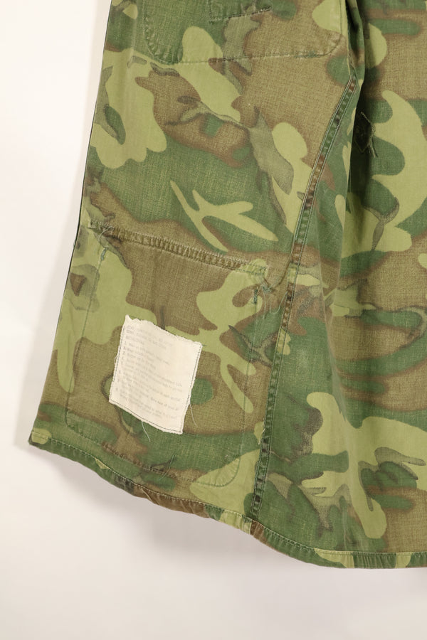 1967年頃契約　サイズタグ欠損　初期プリント　USMC ノンリップ ERDL ジャングルファティーグ　ジャケット　中古品