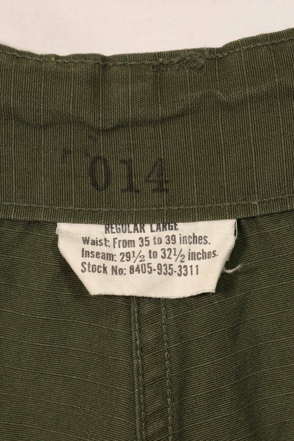 契約年不明　4th Model リップストップ　ジャングルファティーグ　パンツ　L-R　中古品