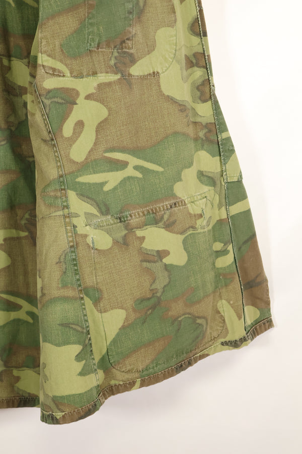 1967年頃契約　サイズタグ欠損　初期プリント　USMC ノンリップ ERDL ジャングルファティーグ　ジャケット　中古品