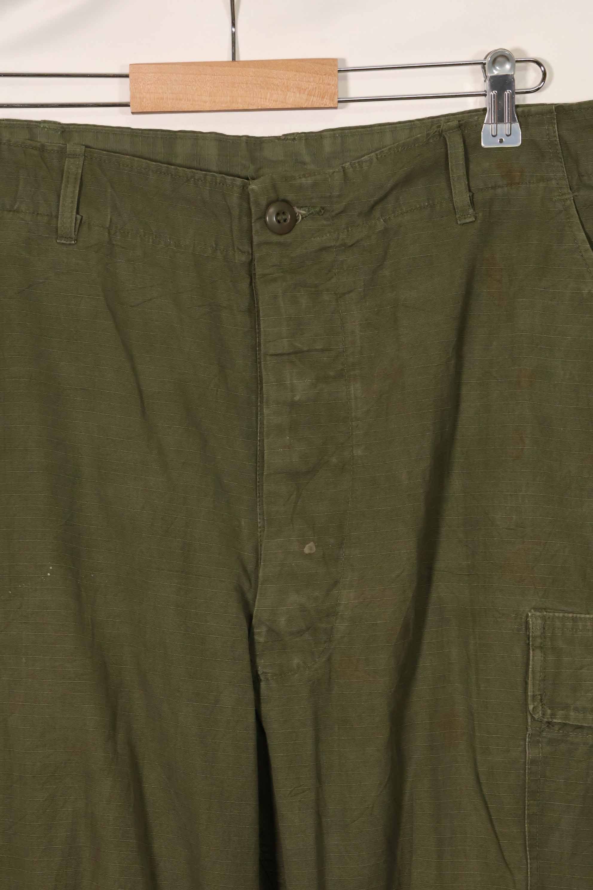 1967年契約　4th Model リップストップ　ジャングルファティーグ　パンツ　L-L　中古品