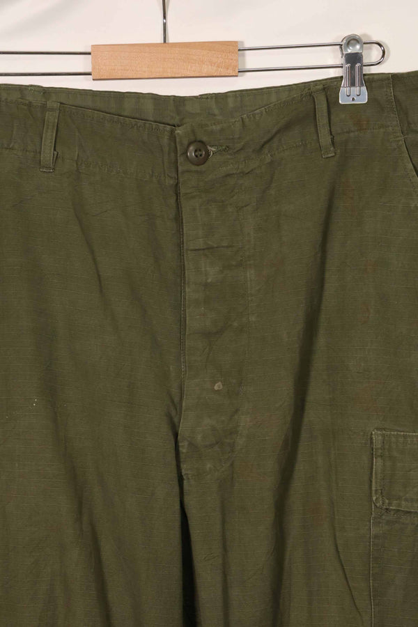 1967年契約　4th Model リップストップ　ジャングルファティーグ　パンツ　L-L　中古品