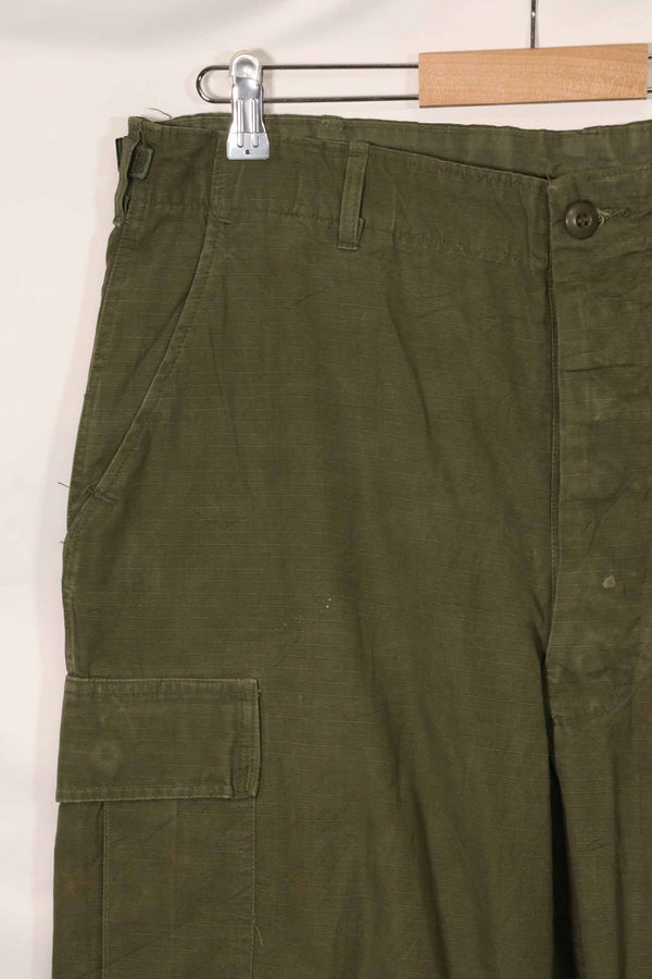 1967年契約　4th Model リップストップ　ジャングルファティーグ　パンツ　L-L　中古品