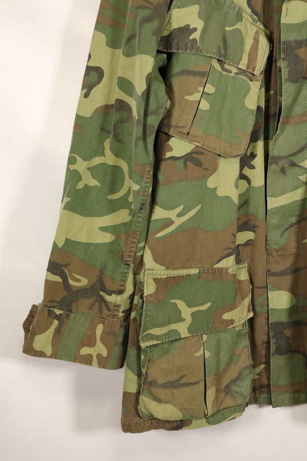 Circa 1966–67 | Estimated S-R | ERDL | Non-ripstop | Early print | Jungle fatigue jacket | Used