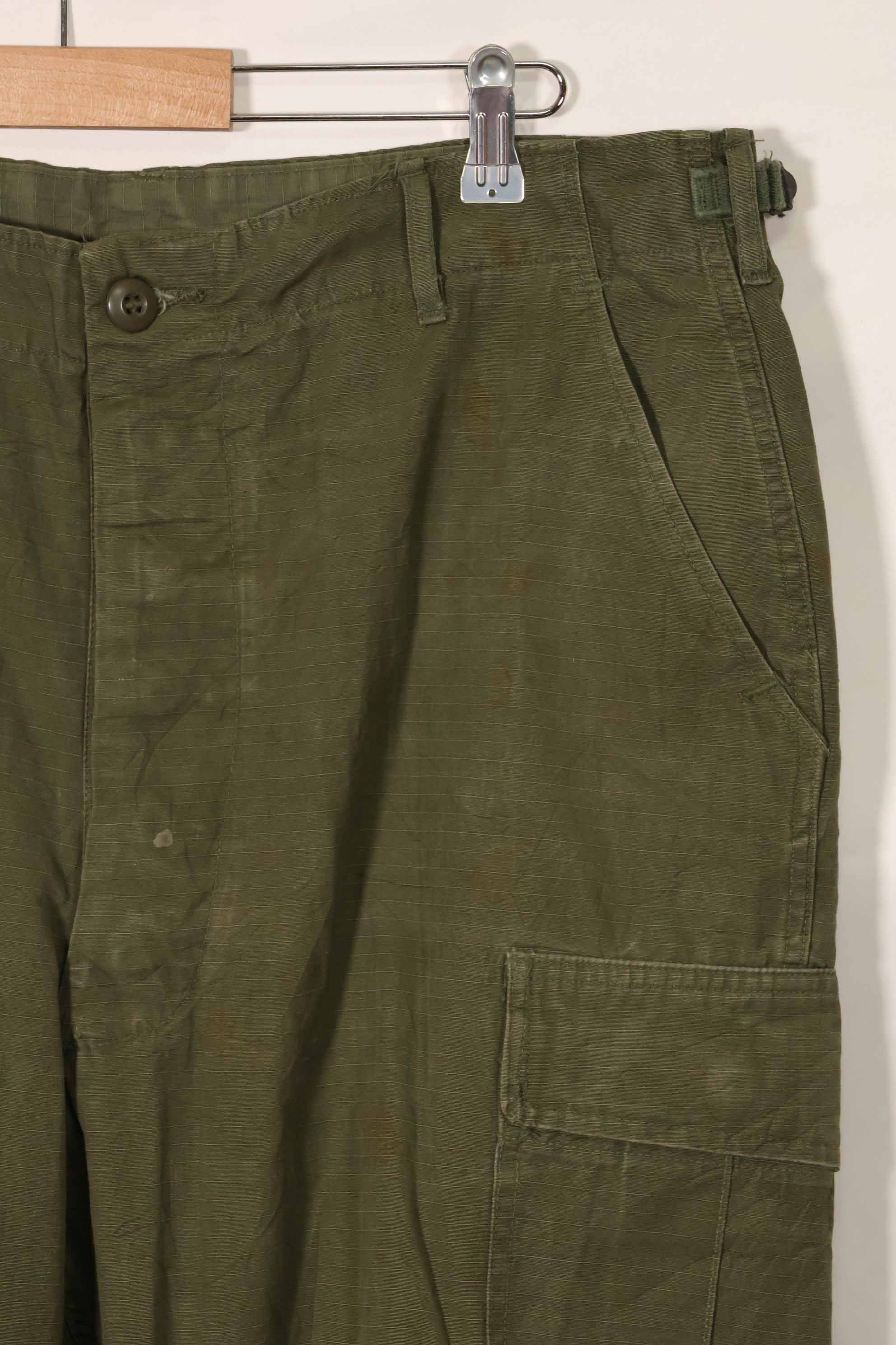 1967年契約　4th Model リップストップ　ジャングルファティーグ　パンツ　L-L　中古品