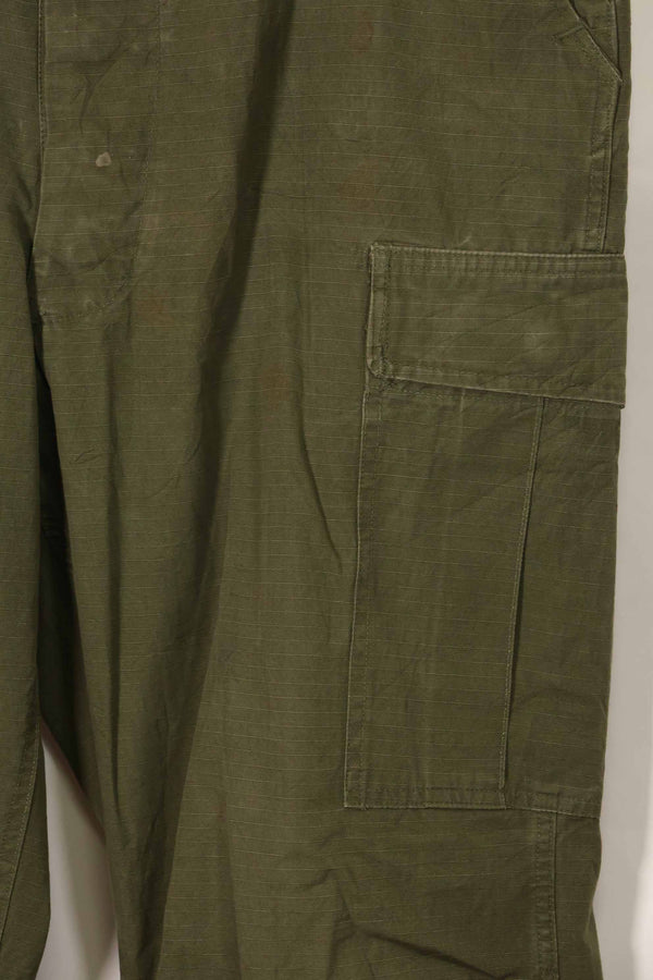 1967年契約　4th Model リップストップ　ジャングルファティーグ　パンツ　L-L　中古品
