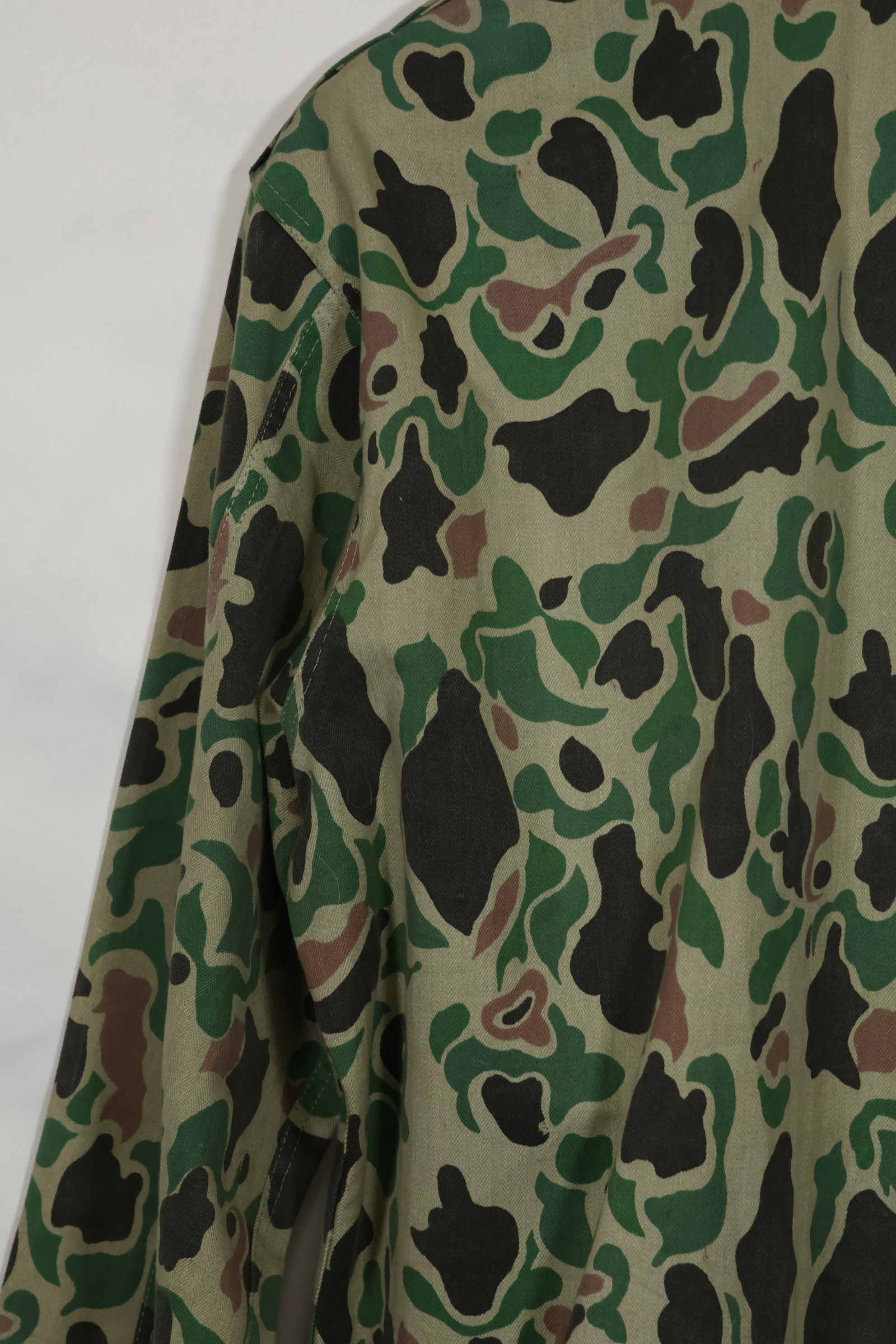 1980年代　韓国軍　フロッグスキン迷彩　HBT　シャツ　ほぼ未使用品　B