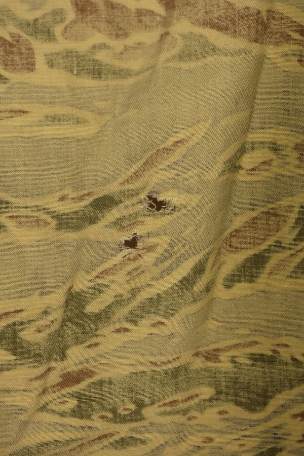 実物　レイトウォーパターン　USサイズ　タイガーストライプ　シャツ　ポケット改造あり　中古品