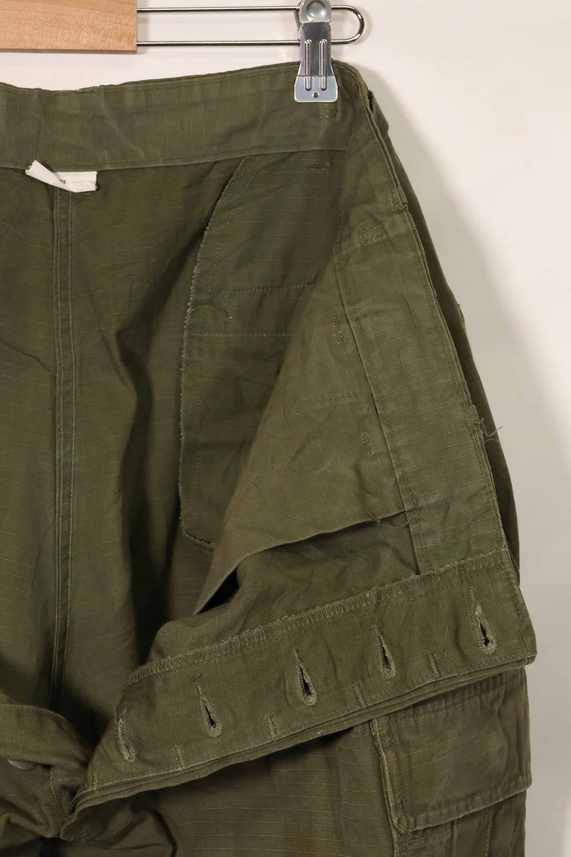 1967年契約　4th Model リップストップ　ジャングルファティーグ　パンツ　L-L　中古品