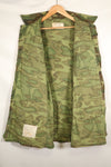 Circa 1967, M-L, ERDL, non-ripstop, early print, jungle fatigues jacket, used