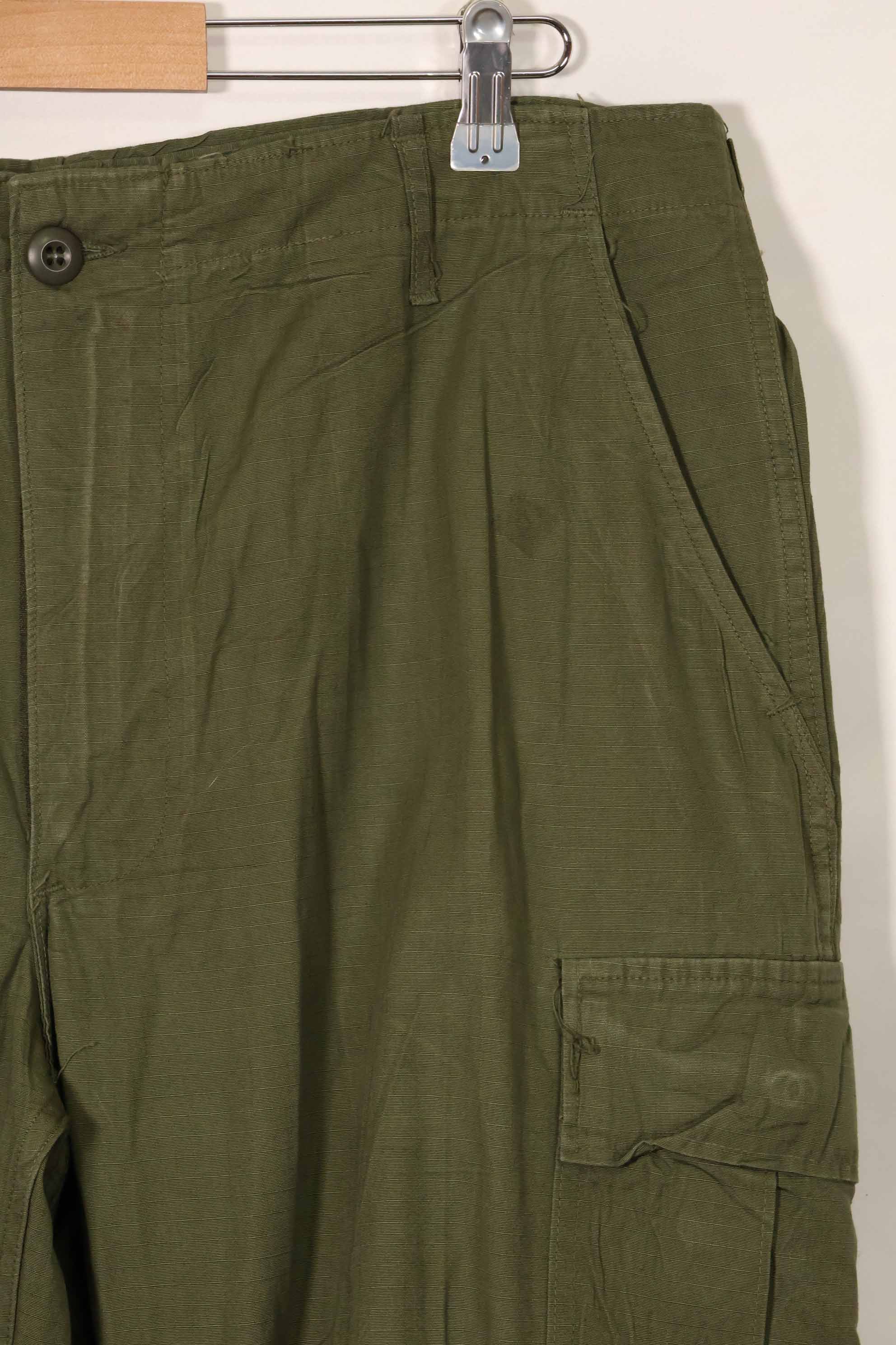 1969年契約　4th Model リップストップ　ジャングルファティーグ　パンツ　L-R　中古品